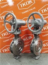 150LB-6寸美標蝶閥API609對夾式不銹鋼316蝶閥蝸輪操作