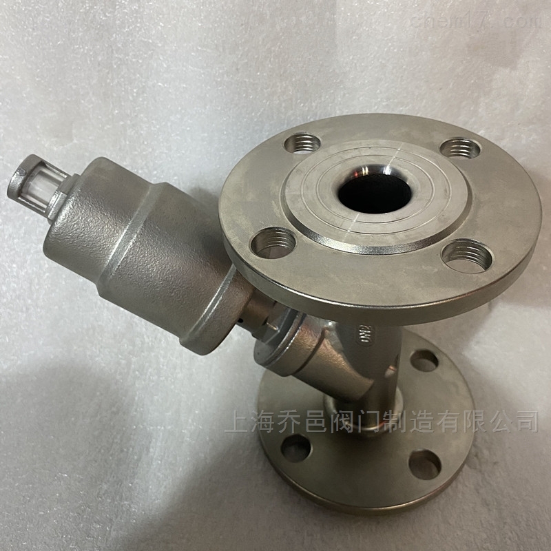 气动法兰角座阀 气动法兰角座阀