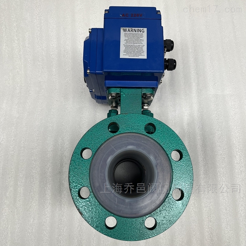 电动可溶性聚四氟乙烯球阀